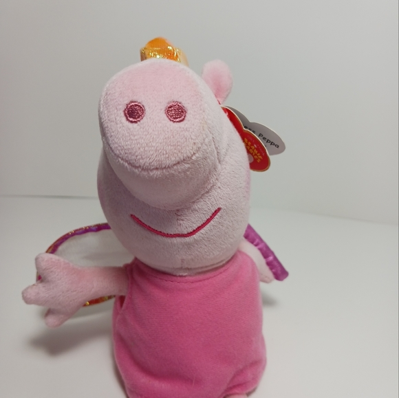 TY Princess Peppa Pig Plush Beanie Baby - Picture 2 of 10